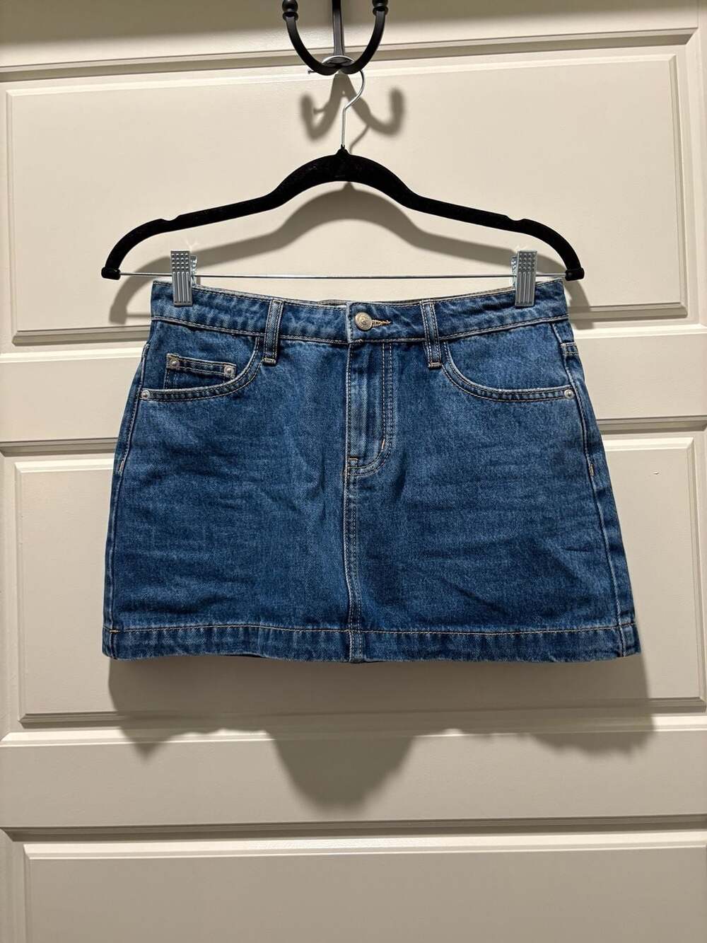Princess Polly PP-DNM Classic Blue Denim Mini Skirt